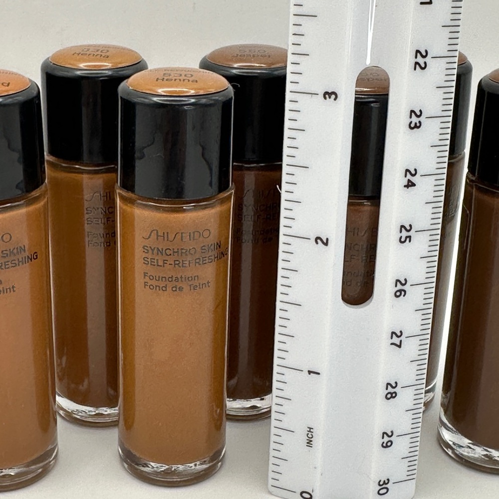 Shiseido Synchro Skin Foundation LOT - 6 Diverse Shades Collection YOU TAKE ALL! - Picture 3 of 9